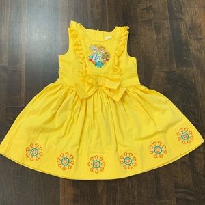 Disney Ana Elsa Frozen yellow dress